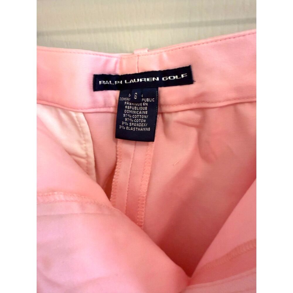 Ralph Lauren Golf  pink Cotton Blend trousers WOMENS sz 6 - Picture 8 of 8
